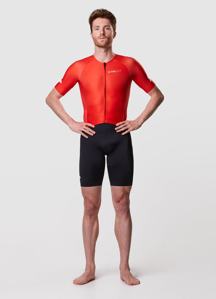 EVO NEXT GEN RED Men's Tri Suit, available in TRI Suit Bundles