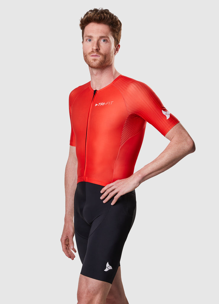 EVO NEXT GEN RED Men's Tri Suit, available in TRI Suit Bundles