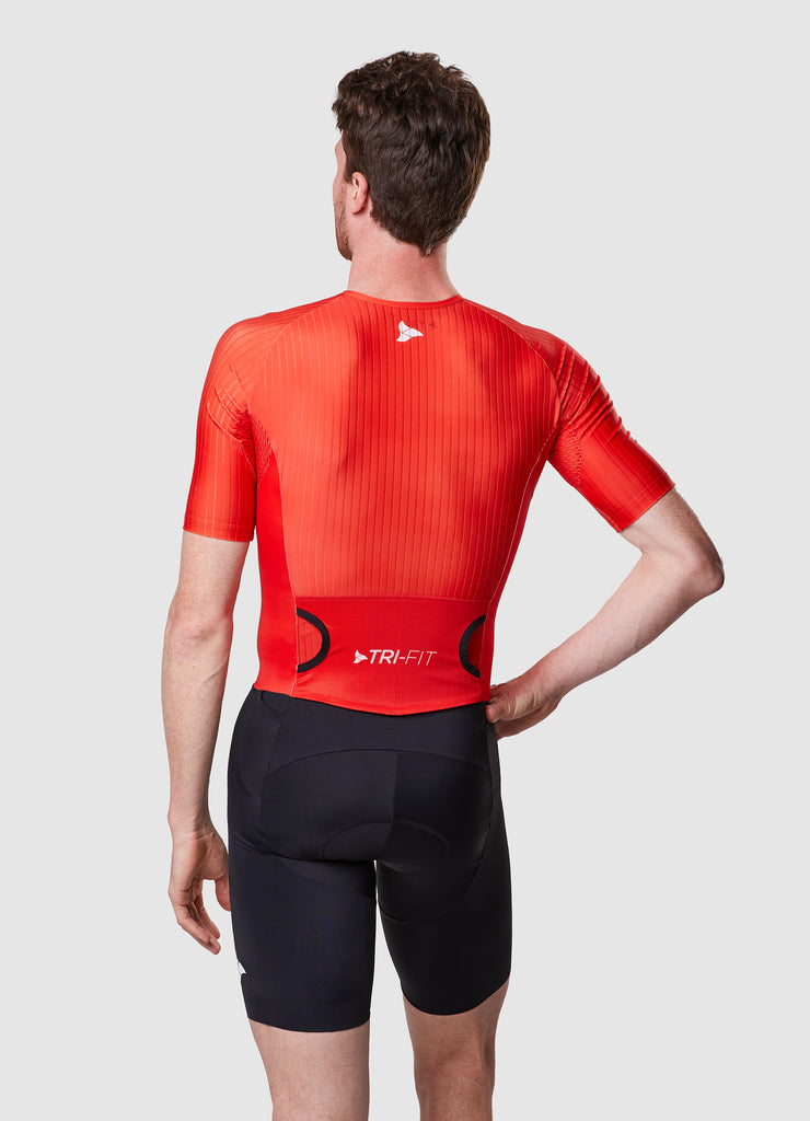 EVO NEXT GEN RED Men's Tri Suit, available in TRI Suit Bundles