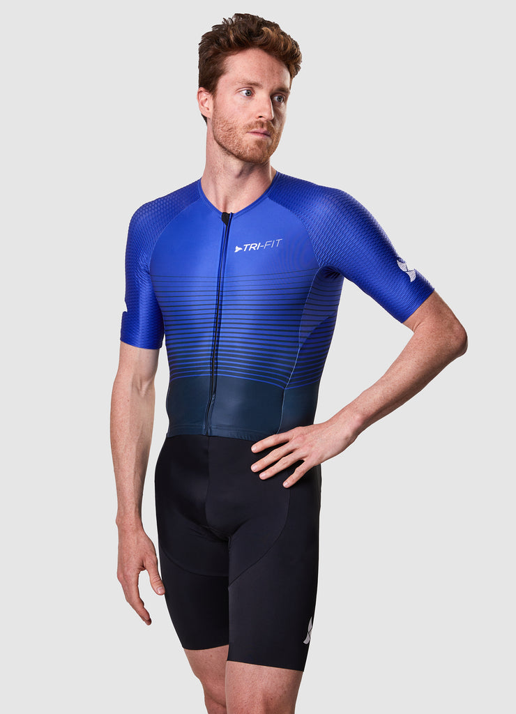 NEW EVO 2.3 NAVY Men's Tri Suit, available in TRI Suit Bundles